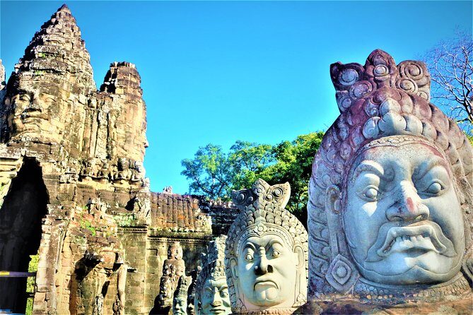 Angkor 2-Day Sunset & Sunrise Small-Group Tour - Angkor Thom: The Capital City Walk Through Bayon and the South Gate