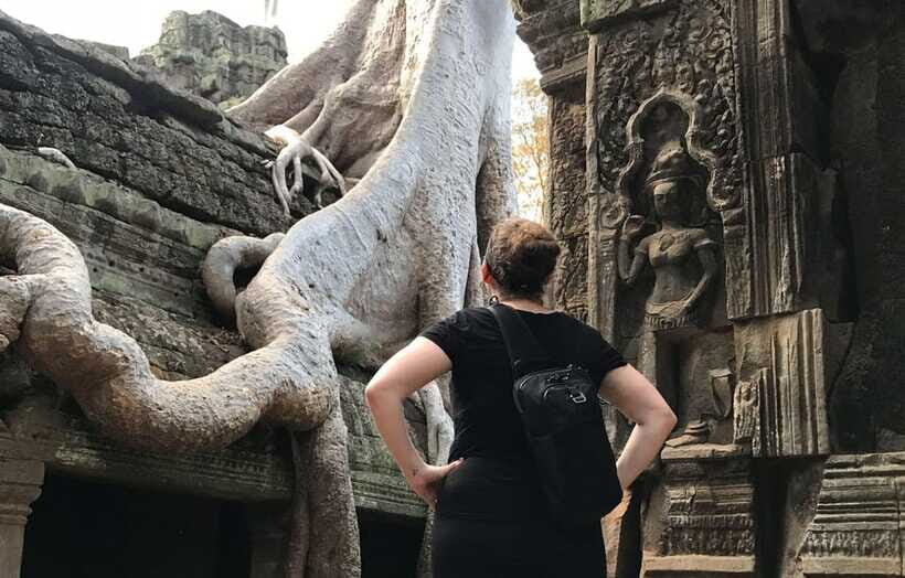 Angkor Wat by Vintage Jeep – Private Tour (Optional Sunrise) - Ta Prohm: roots, ruins, and getting your photos without stress