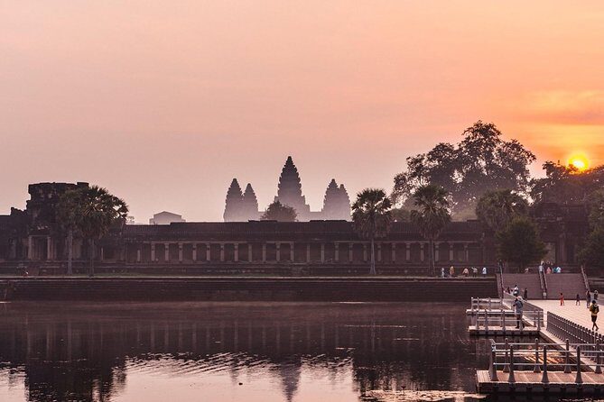 Angkor Wat Sunrise Private Tour by Tuk Tuk - Stop 2: Angkor Thom South Gate—big entrance, big meaning