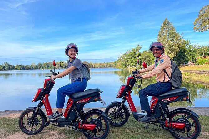 Angkor Wat Sunrise Tour By E-Bike Experience With Breakfast Included - Angkor Wat first stop: sunrise, time on-site, and the $37 entrance fee