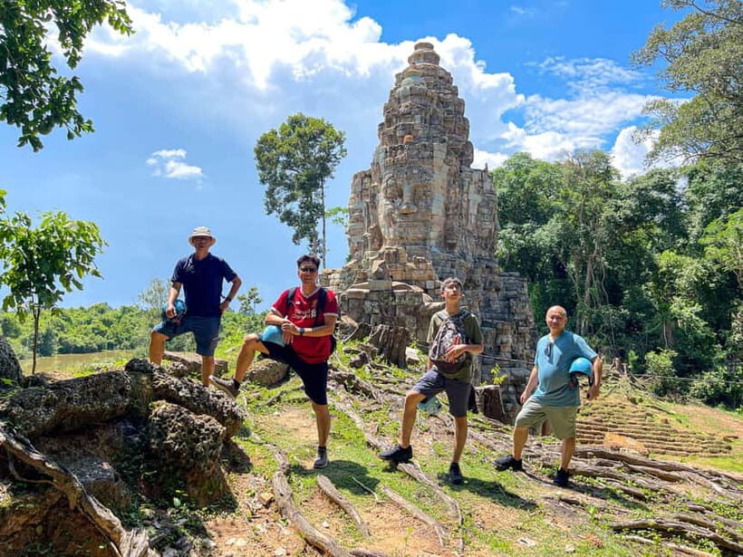 Siem Reap: Angkor Wat Sunrise Small Group tour and Breakfast - Angkor Thom, Bayon faces, and the big 216-count moment