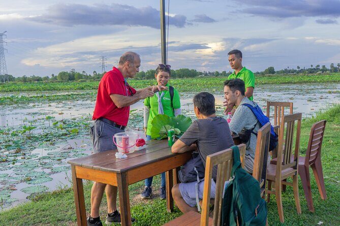 Siem Reap Countryside Sunset Vespa Tour / Tuk Tuk Available - Phnom Krom Sunset and Drinks: Your Payoff in the Rice Fields