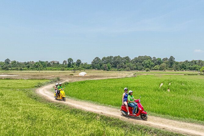 Siem Reap Countryside Vespa Tour / Tuk Tuk Available - 7:45 a.m. pickup and how the Vespa day is paced
