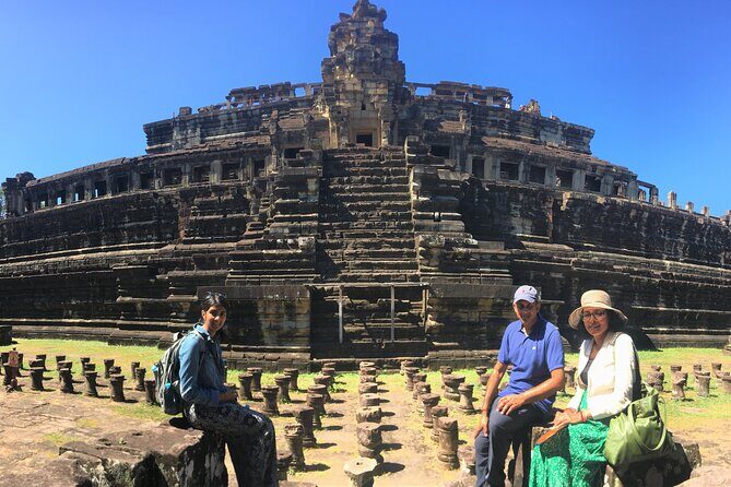 Siem Reap Private Day Tour: Angkor Wat Sunrise, Bayon & Ta Prohm - Terrace of the Elephants: carvings plus an ancient sports arena vibe