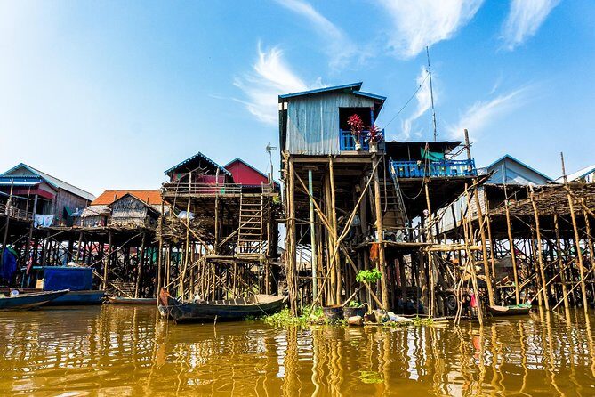 Tonle Sap Lake and Kampong Phluk Village Private Half Day Tour - Stop 1: Kompong Phluk area scenery and the setup for stilt living