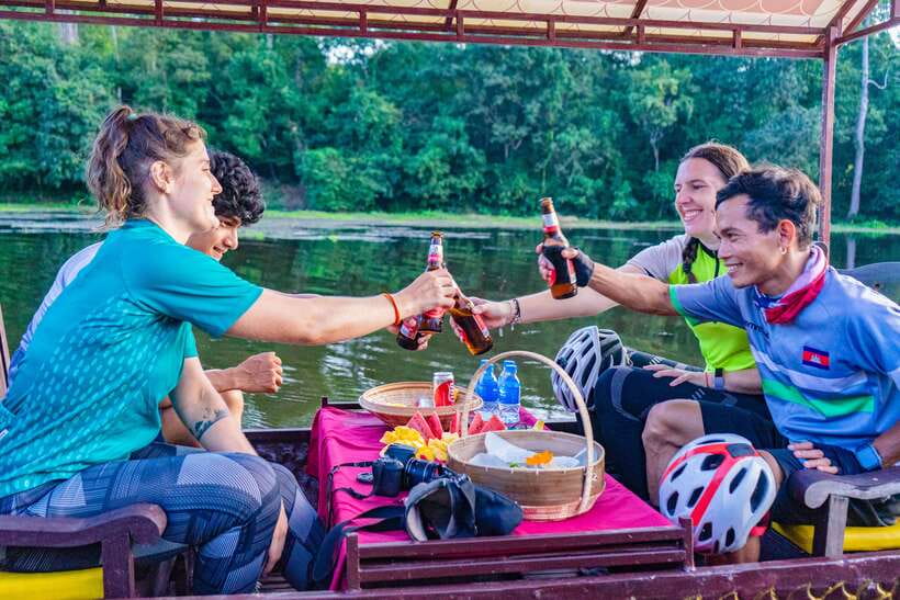 Siem Reap: Angkor Sunset Bike & Boat Tour /E-Bike Available - Why This Angkor Sunset Tour Starts With Cycling